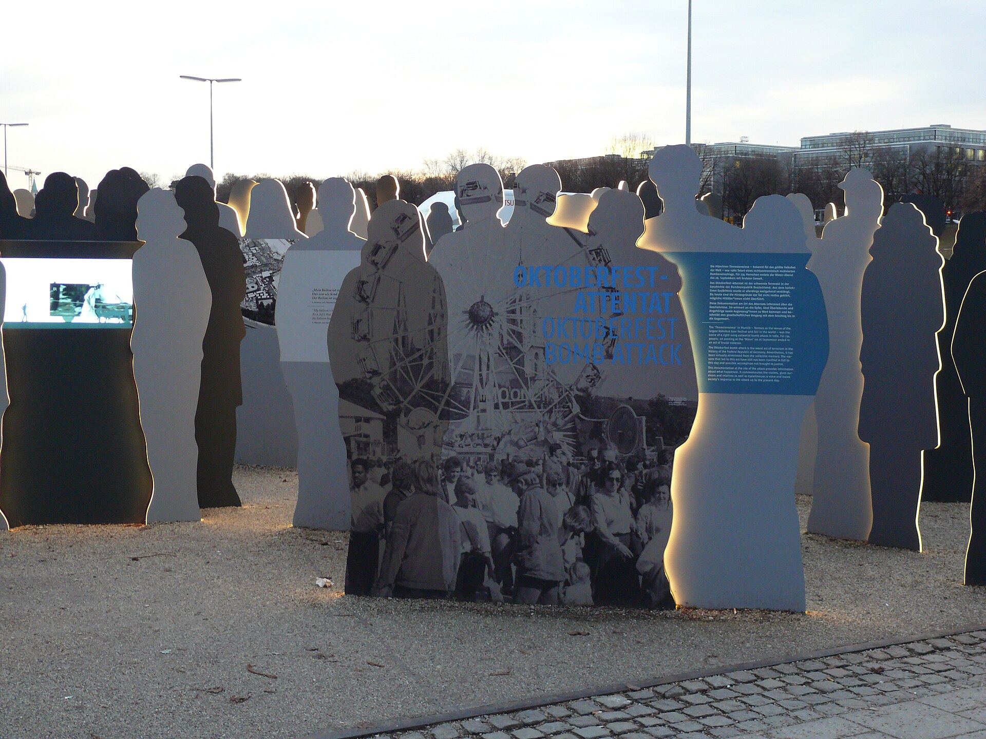 Denkmal an die Opfer des Attentats auf das Oktoberfest am 26. September 1980
